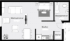 Schöne 1 Zimmerwohnung in Trebur sucht Nachmieter - Grundriss.png